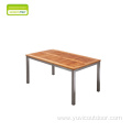 Panel Dining Table Outdoor Patio Garden Furniture